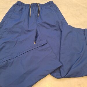 Sport-Tek Track Pants Sm  Blue Mesh Lined Zipper Anke Athletic Basketball Flare
